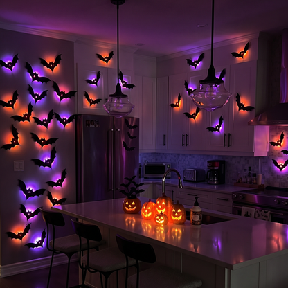 Halloween LED Bat Wall Sticker