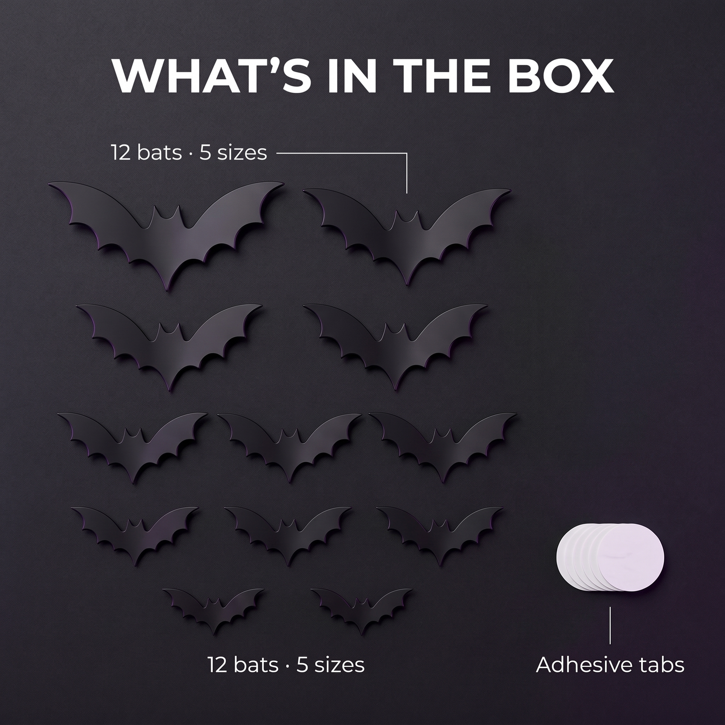 Halloween LED Bat Wall Sticker