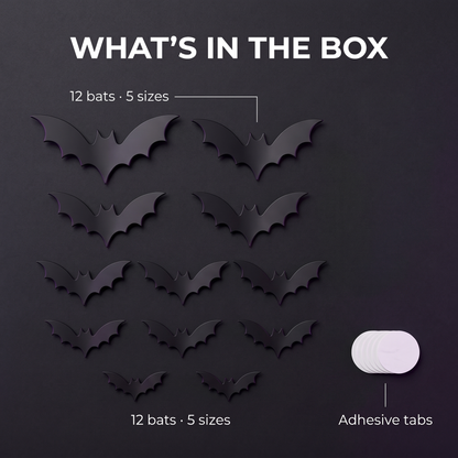 Halloween LED Bat Wall Sticker